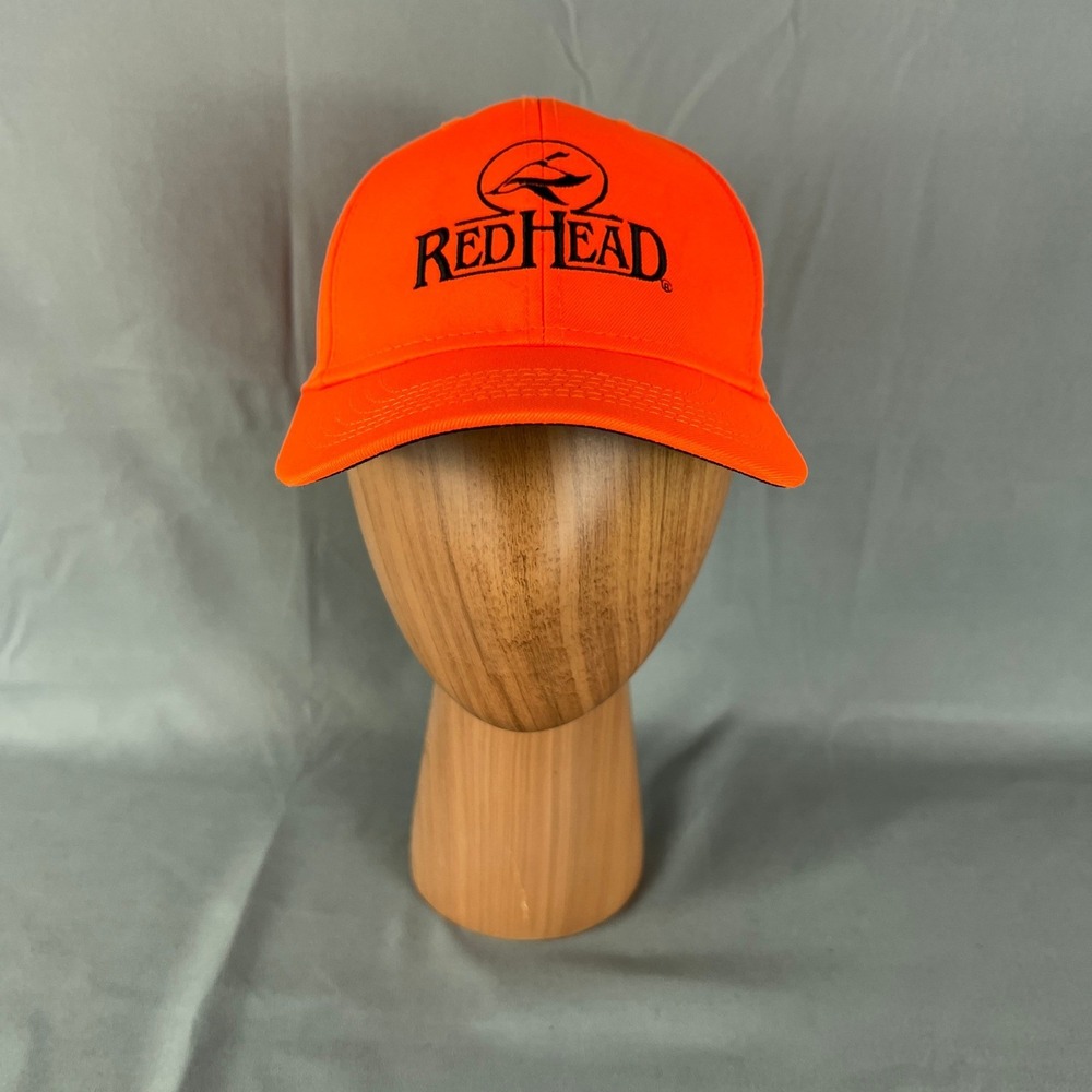 RedHead Baseball Cap Mens One Size Blaze Orange Snapback Adjustable Outdoor